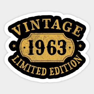 1963 57 years old 57th Limited Birthday, Anniversary Gift T-Shirt Sticker